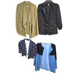 Women's Medium 8 10 Blazer Suit Separate Jacket Top Wholesale Bulk Lot of 4 M
